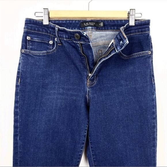 Ralph Lauren Black Label high waisted boot leg Jeans Size 8 - Picture 3 of 10